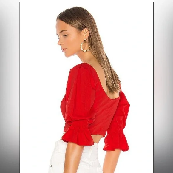 Camila Coelho Neva Top in Red - Picture 3 of 5